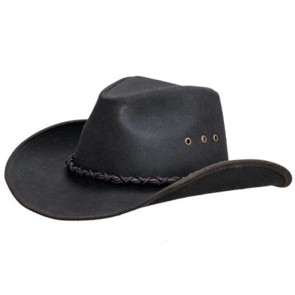 Outback Bootlegger Black Oilskin Hat 1484