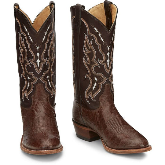 Tony Lama Men's Tobac Tiberius Smooth Ostrich Exotic Boots 06082