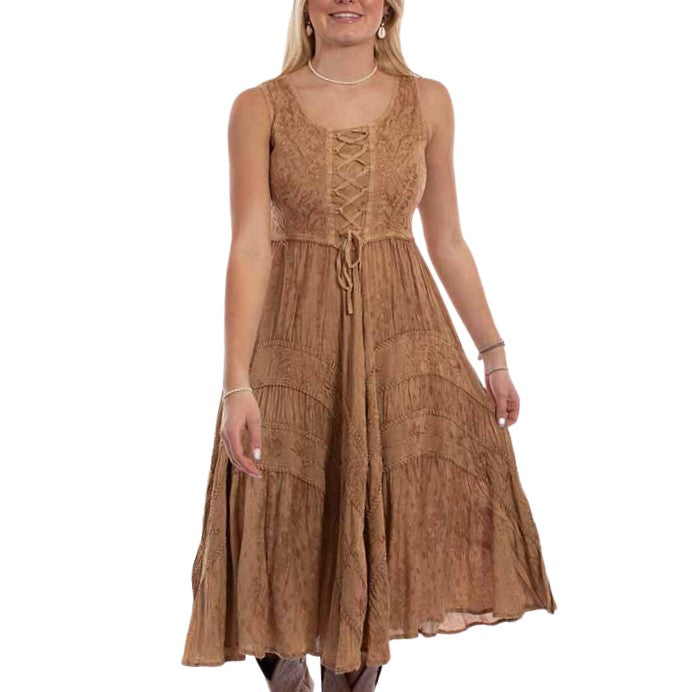 Scully Enchanted Beige Lace Front Women's Dress HC118