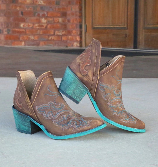 Corral Women's Cognac Embroidery Shoe Boot Q0099