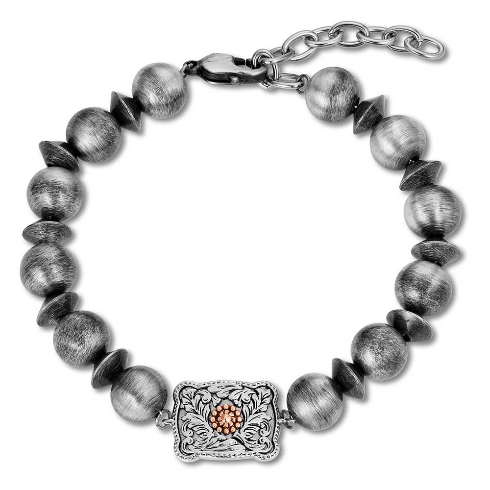 Cowgirl Pearls Buckle Bracelet BC6608