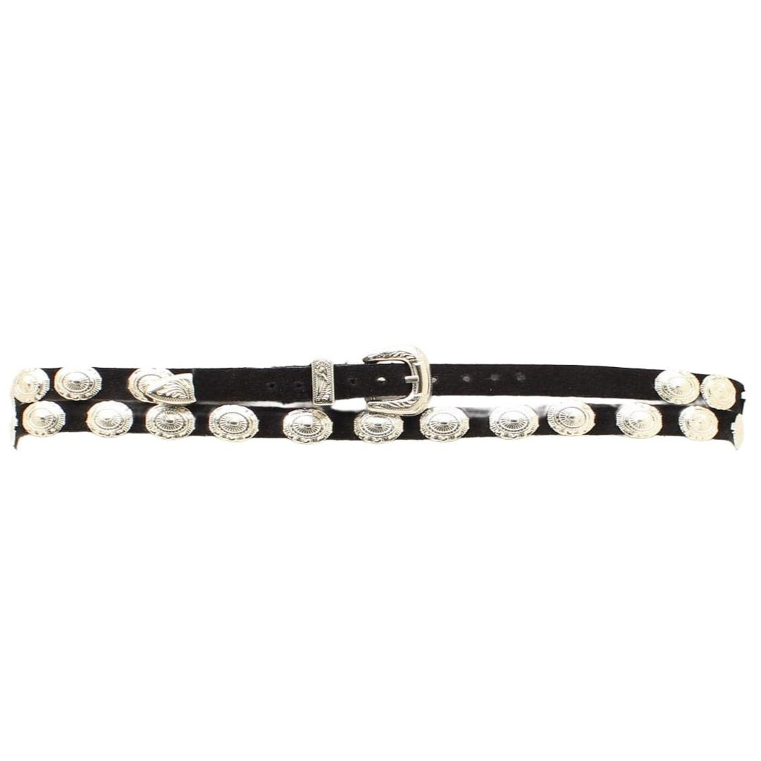 M&F Suede Silver Conchos Hatband 0292401