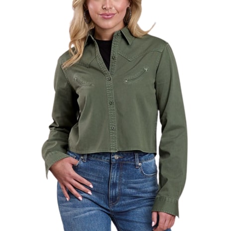 Roper Little Green Crop Women's Jacket 03-050-0592-6157