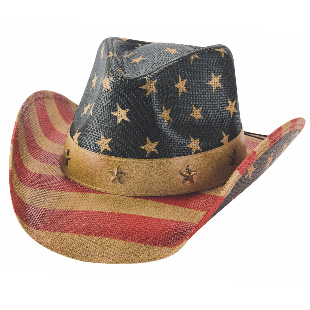 Bullhide Old Glory Straw Cowboy Hat 5024