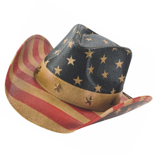 Bullhide Old Glory Straw Cowboy Hat 5024