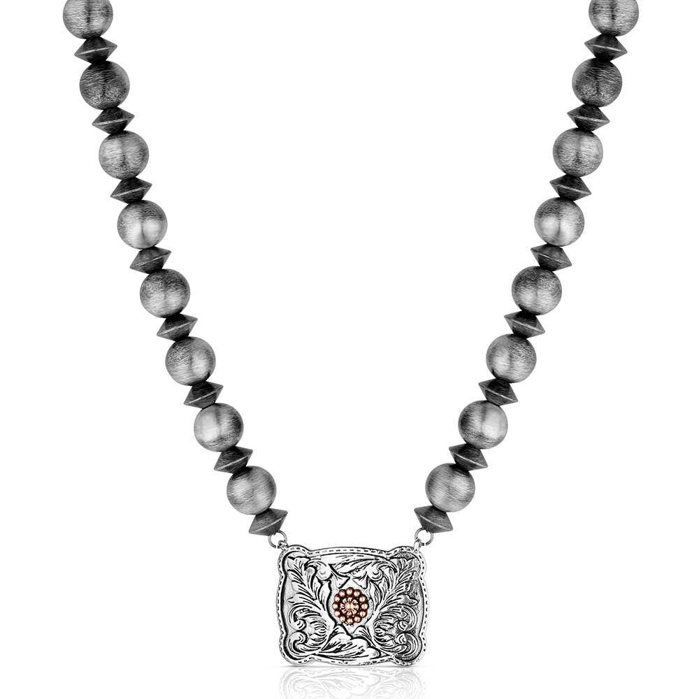 Cowgirl Pearls Buckle Necklace NC6608