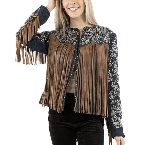 Scully Studded Fringe Women's Jacket L1073