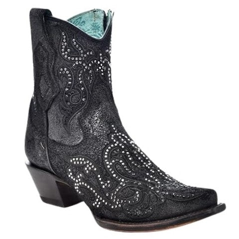 Corral Embroidery Crystal Women's Bootie C4106