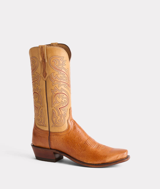 Lucchese Men's Nathan Smooth Ostrich Boot N1160.74