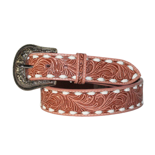 Jaac Arnold Embossed Pink Belt 8400