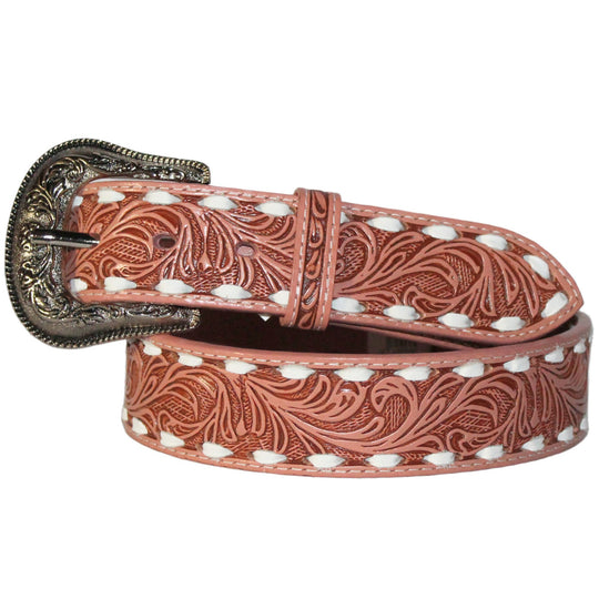 Jaac Arnold Embossed Pink Belt 8400