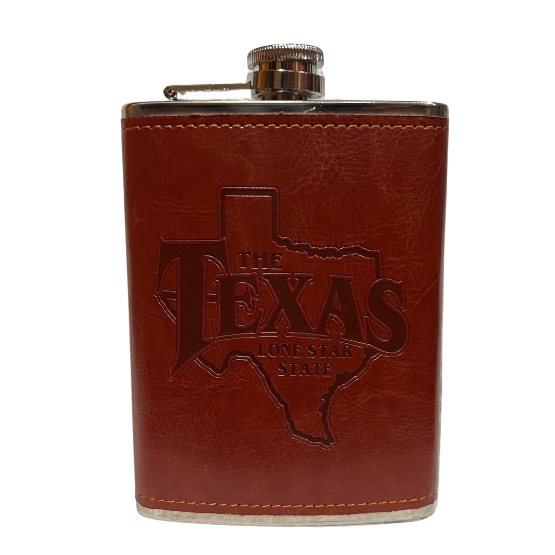 Texas Leather Flask 54399