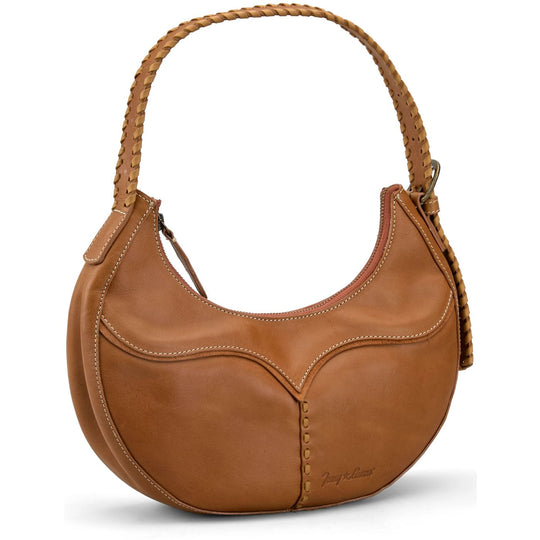 Tony Lama Half Moon Leather Purse in Honey TL1911HMH