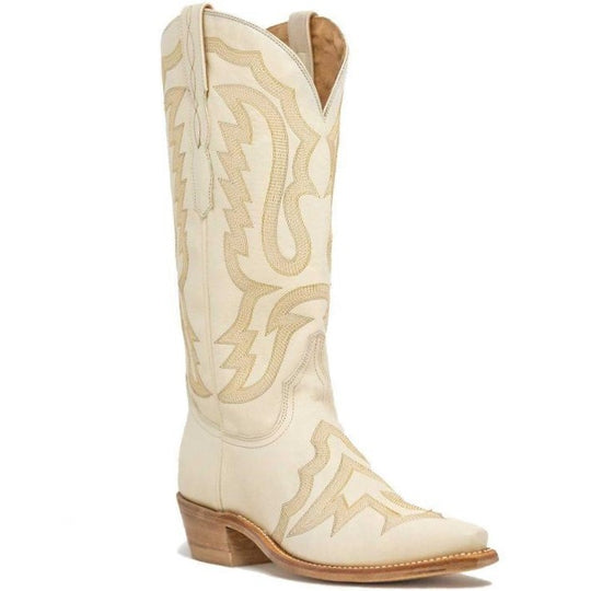 Lucchese Cream Embroidery Women's Boot M5142