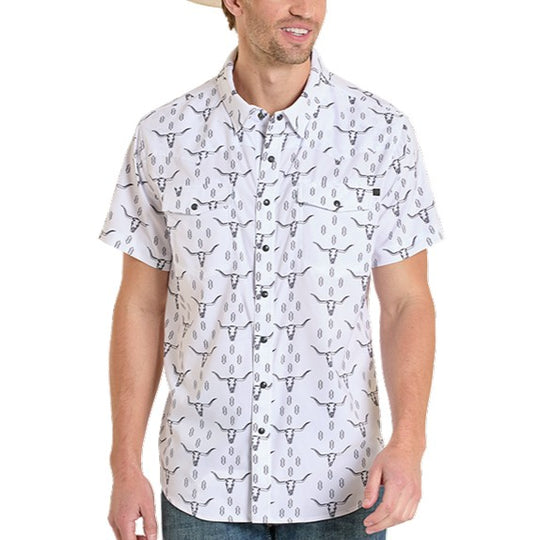Rock & Roll Static Longhorn Men’s Polo Bmn3s08397