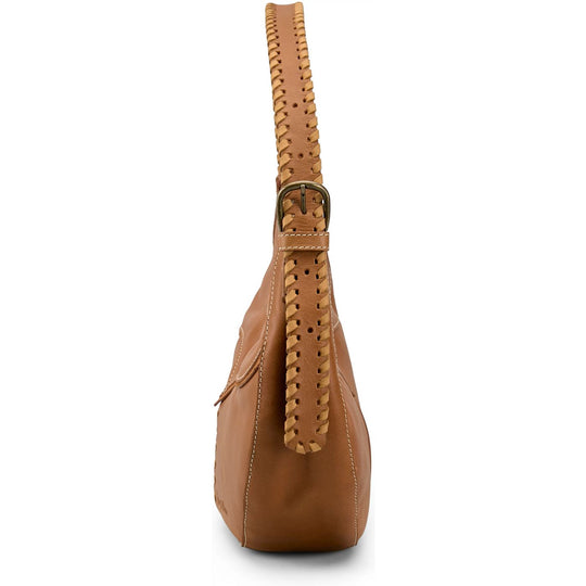 Tony Lama Half Moon Leather Purse in Honey TL1911HMH
