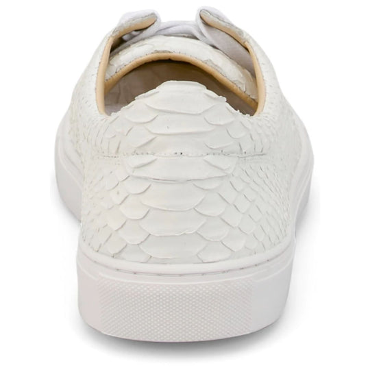 Tony Lama Men's Mason Python Ivory Sneakers BL897