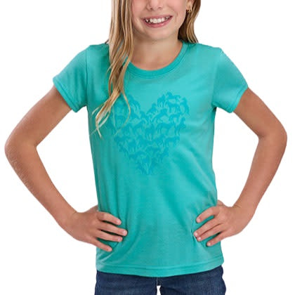 Roper Heart Crew Girl's Tee 03-009-0513-4096