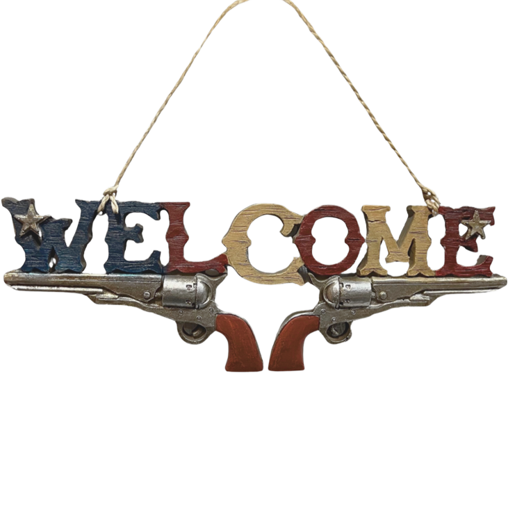Pistol Welcome Sign RA7402