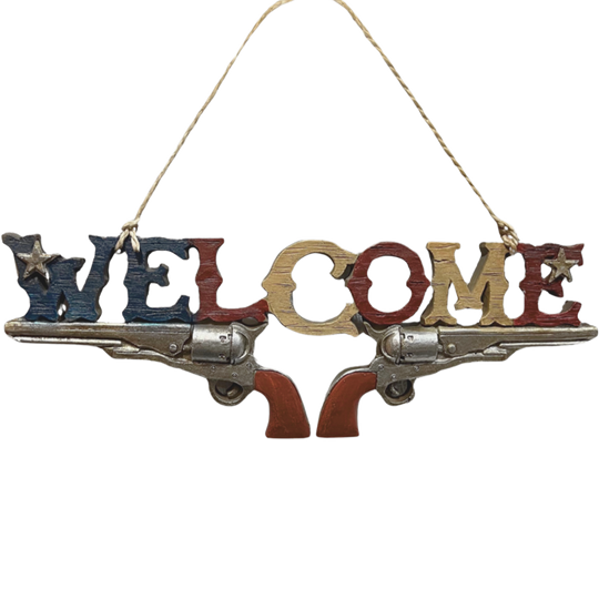 Pistol Welcome Sign RA7402