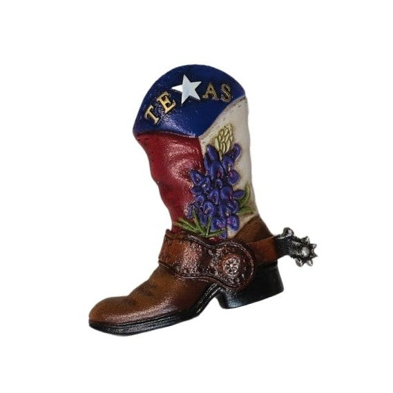 JT Giftware Texas Boot Bluebonnet Magnet TX80330