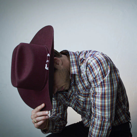 Bailey Lightning 4x Cherry Lacquer Wool Cowboy Hat W0604A