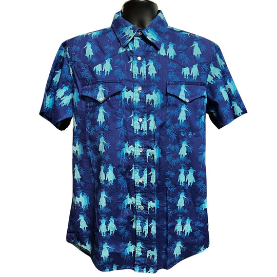 Roper Hawaiian Obre Print Men's Button Up 03-002-0486-0309