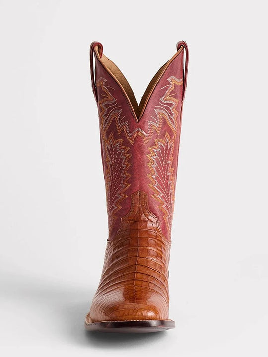 Lucchese Men's Wyatt Ultra Belly Caiman Boots M4496.WF