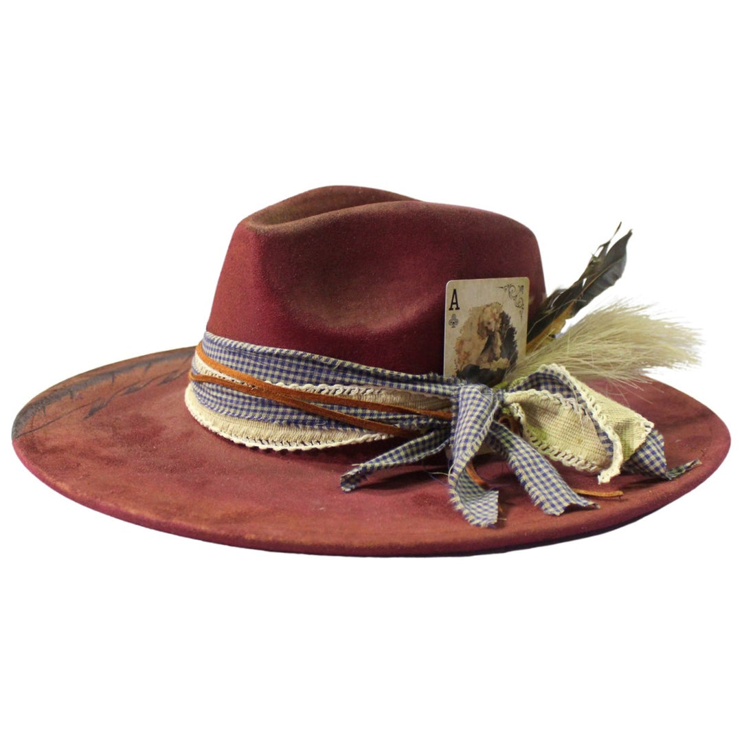 Betsy Simmons Desert Rose Wool Flat Brim