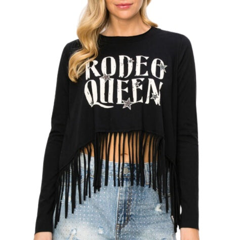 Vocal Rodeo Queen Fringe Women's Top 19492L