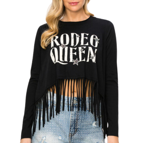 Vocal Rodeo Queen Fringe Women's Top 19492L