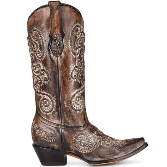 Corral Brown Embroidered Women's Boot C3848