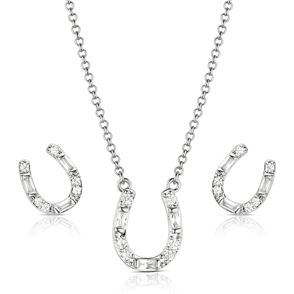 Lucky Stride Horseshoe Jewelry Set JS6479