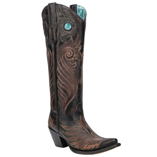 Corral Tall Black Honey Women's Boot A4814