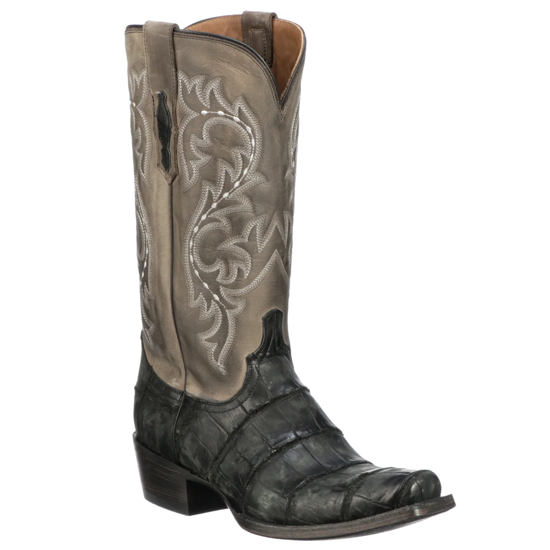 Lucchese Burke Black Alligator Men's Boot M3196