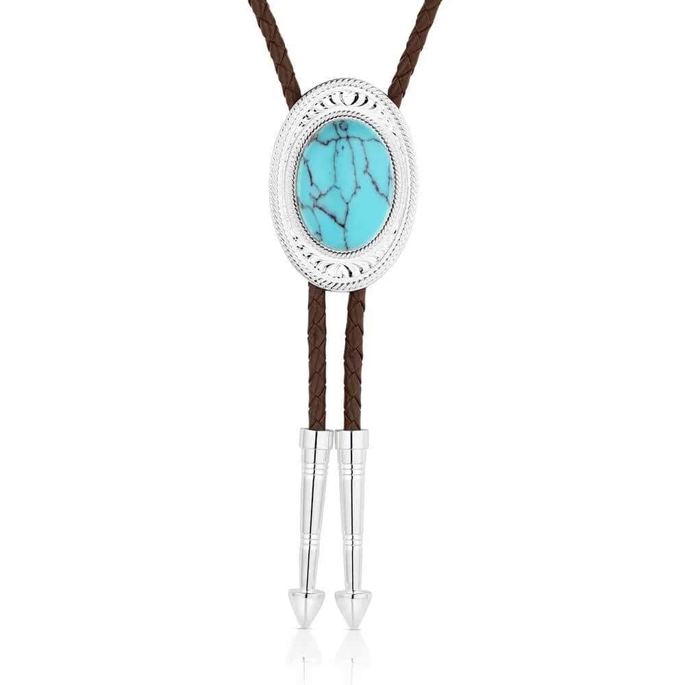 Montana Silversmith The Outlaw Turquoise Bolo Tie BT6146TQ