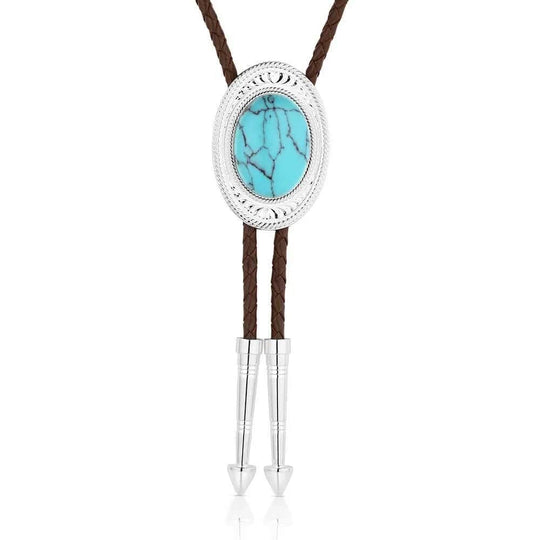 Montana Silversmith The Outlaw Turquoise Bolo Tie BT6146TQ