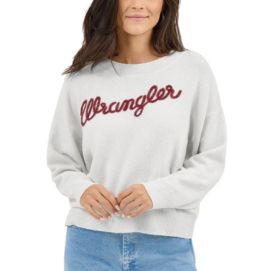 Wrangler Fuzzy Logo Women's Sweater 112371924