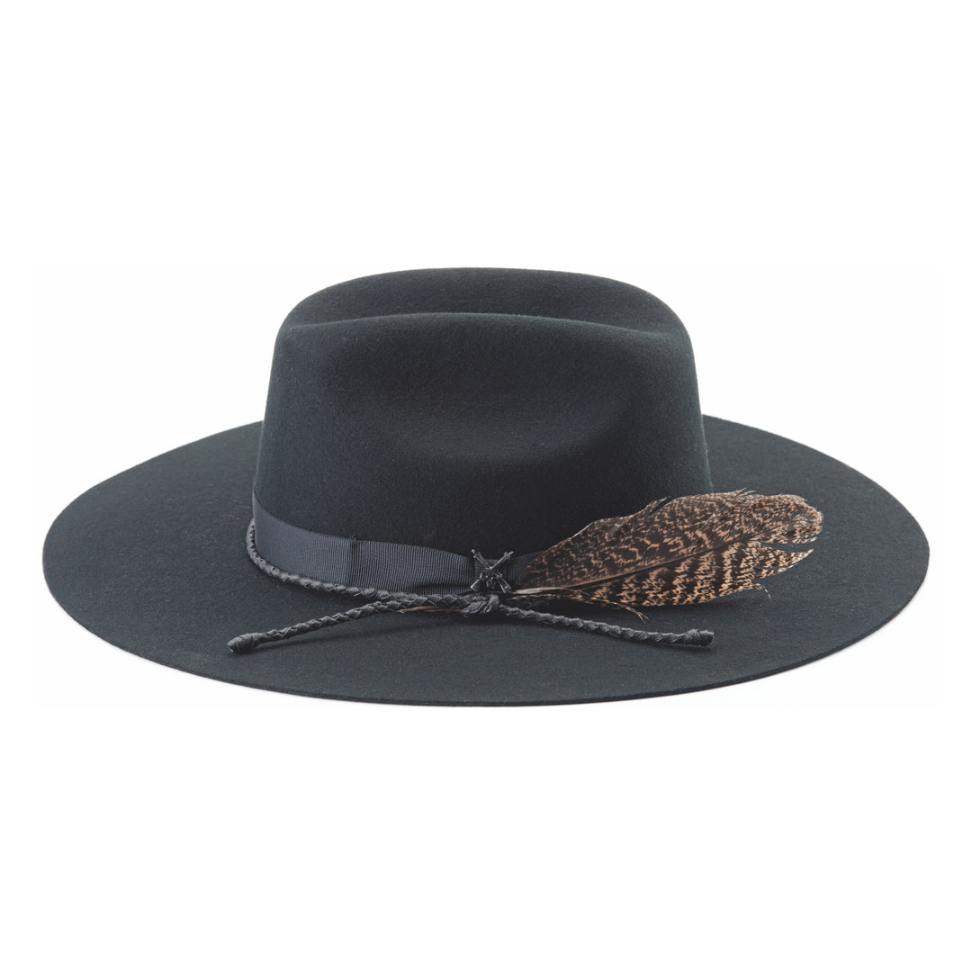 Bullhide Bad Guy Flat Brim Black Wool Hat 0854BL