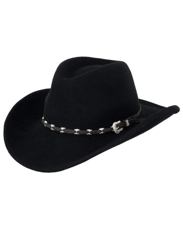 Outback Trading Wallaby Wool Hat Black 1320