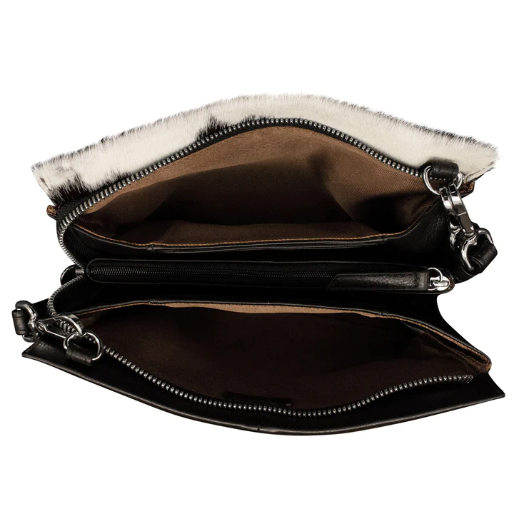 ili New York Triple Compartment Clutch 6201H  inside view