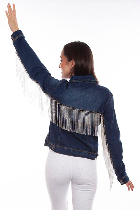Scully Bling Denim Jacket HC792 back view