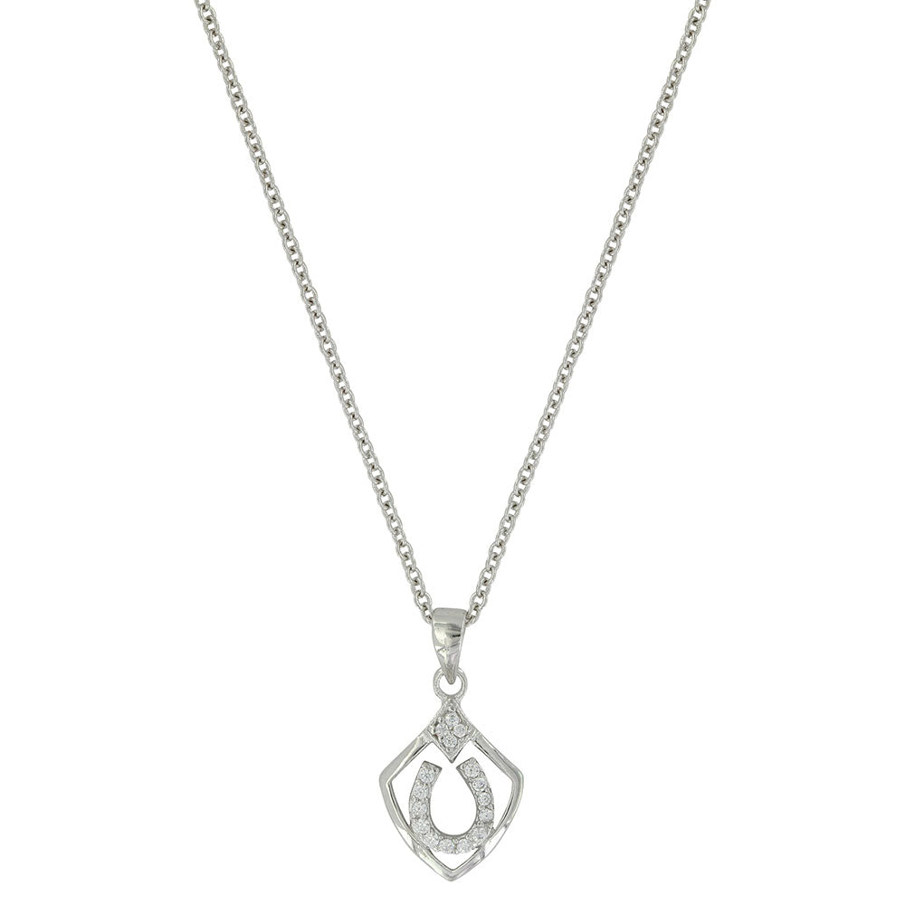 Montana Silversmiths Shielded in Horseshoes Necklace NC3614
