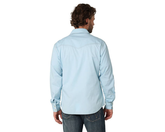 Wrangler Retro Denim Shirt Cool Blue 2324804